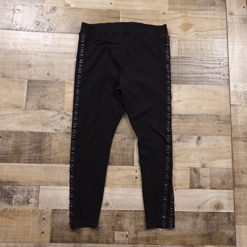 Torrid Rhinestone Side Stripe Leggings Women’s Size 2 Black Full Length